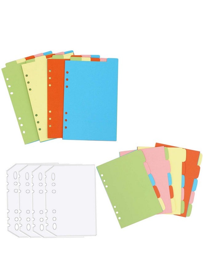 LONG TAO - 12 Set A5 6 Holes Durable Colorful Loose Leaf Notebook Writeon Dividers Index Dividers With Clear Binders - Image 1