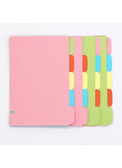 LONG TAO 12 Set A5 6 Holes Durable Colorful Loose Leaf Notebook Writeon Dividers Index Dividers With Clear Binders  - Image 4