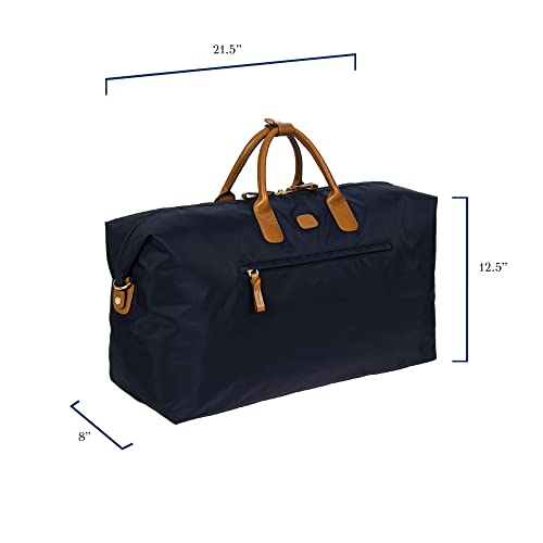 Bric's X-Bag/X-Travel 2.0 Deluxe Overnight Duffel Bag - 22" Luxury Weekender Bag for Women and Men Navy - Image 3