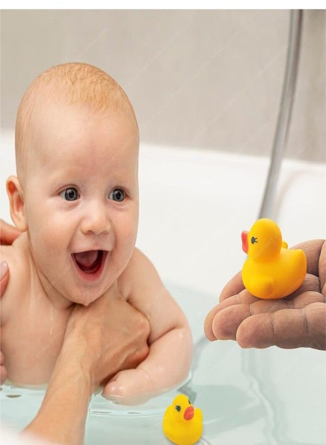 WAAOME 8 in 1 Duck Family Set Chu Chu Duck Toys Set Yellow Baby Bathing Duck 2 Big and 6 Small Duck Toys (AB343) - Image 3
