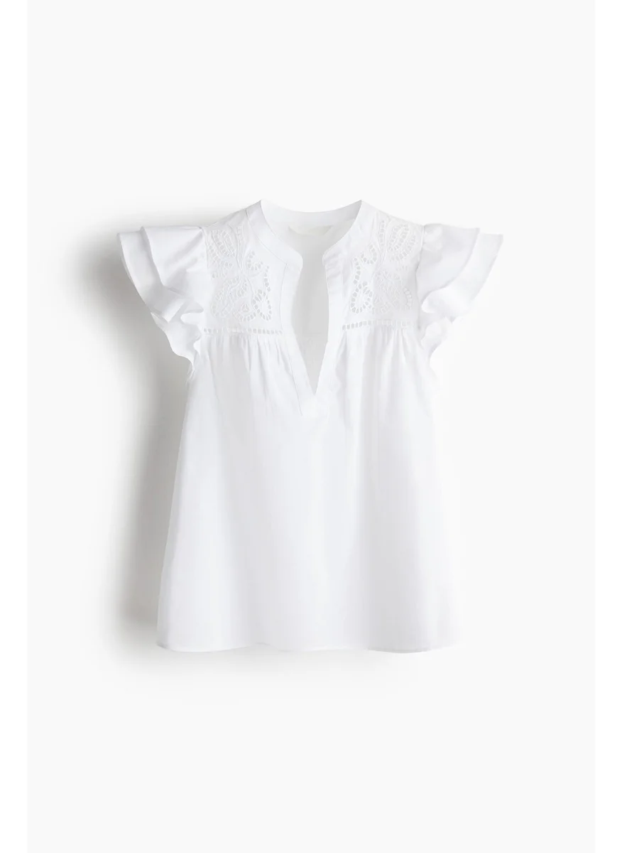 اتش اند ام Broderie Anglaise Blouse