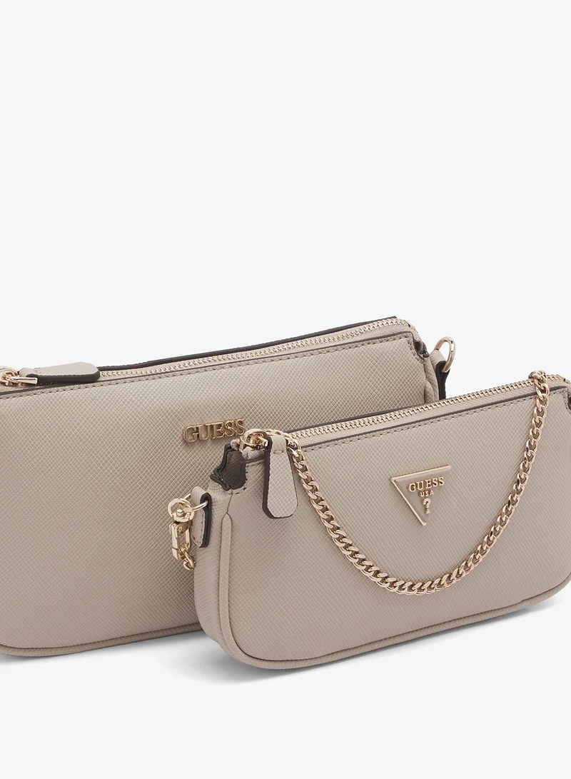 GUESS  Noelle II Double Pouch Crossbody Bag for Women | Best Price UAE