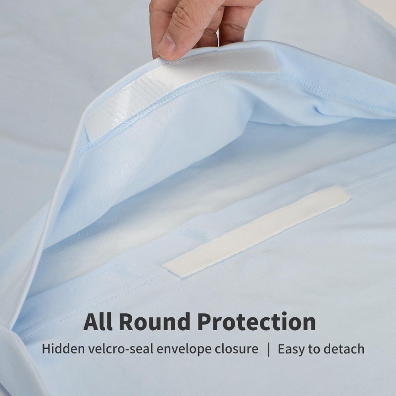 Pucmaoci Organic Waterproof Baby Lounger Covers 2 Pack| GOTS Certified 100% Cotton| Removable Cover with Waterproof Liner | Machine Washable and Dry (Cover only)ï¼ˆBlue & Green) - Image 5