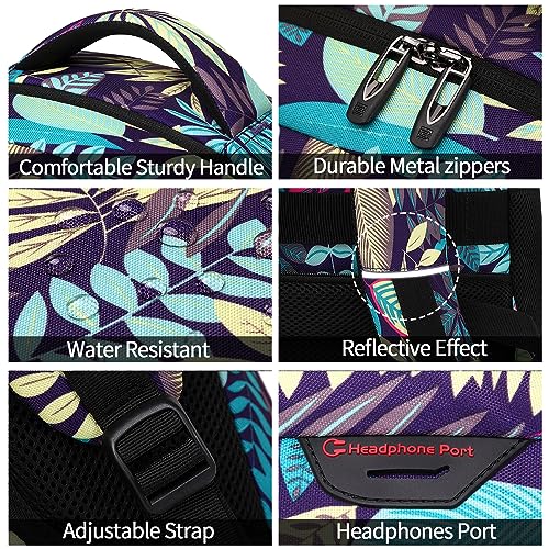 Volher Laptop Backpack,Business Travel Anti Theft Slim Durable Laptops Backpack with USB Charging Port,Water Resistant College Computer Bag for Women & Men Fits 15.6 Inch Laptop and Notebook - Image 5