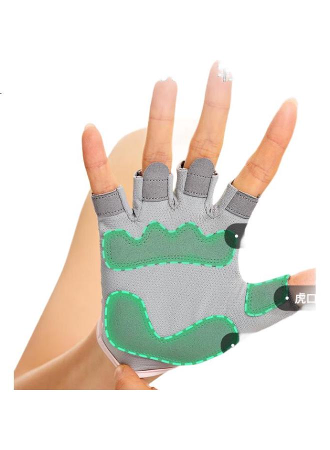 Keep Skin-Friendly Breathable Fitness Gloves Anti-Slip Pull-Up Bar Dumbbell Exercise Equipment Cycling Pink L - Image 3