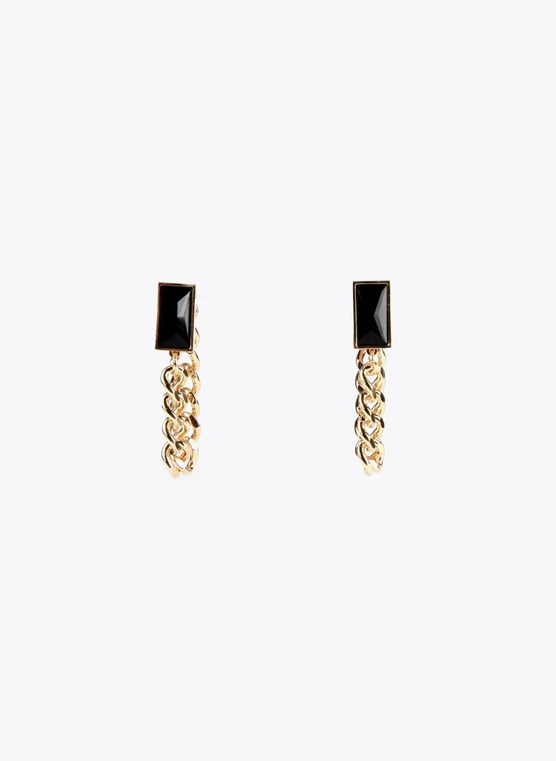 Lola Casademunt Stone and chain earrings