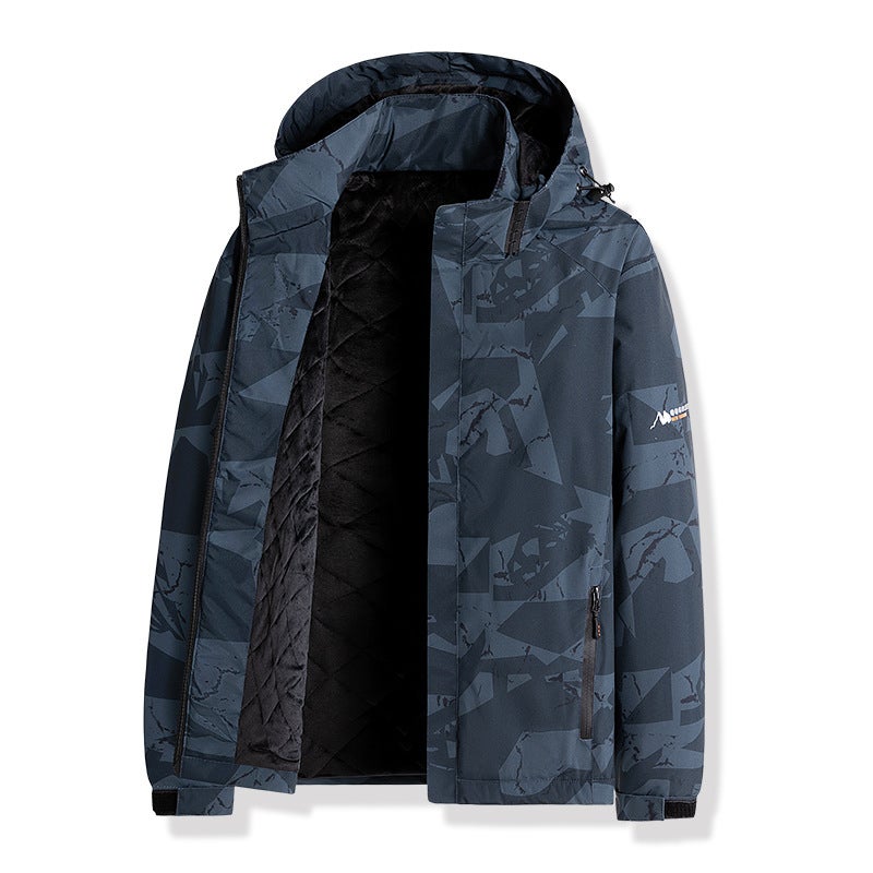 Style Suitable For Two-Open Jacket Windproof Waterproof Fleece-Lined Couple Joker Explosions Outdoor Mountaineering - Image 5