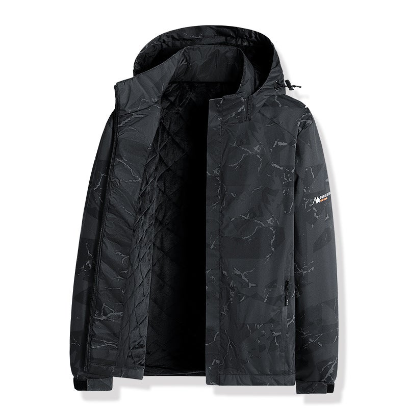 Style Suitable For Two-Open Jacket Windproof Waterproof Fleece-Lined Couple Joker Explosions Outdoor Mountaineering - Image 4