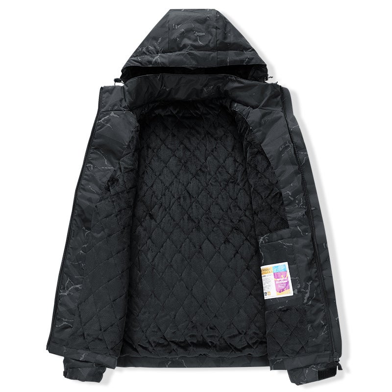 Style Suitable For Two-Open Jacket Windproof Waterproof Fleece-Lined Couple Joker Explosions Outdoor Mountaineering - Image 2