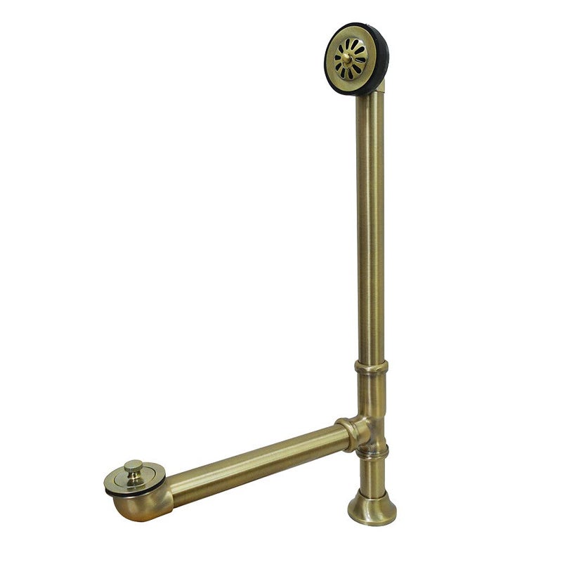 Kingston Brass CC2083 Clawfoot Tub Waste & Overflow Drain, Antique Brass - Image 5
