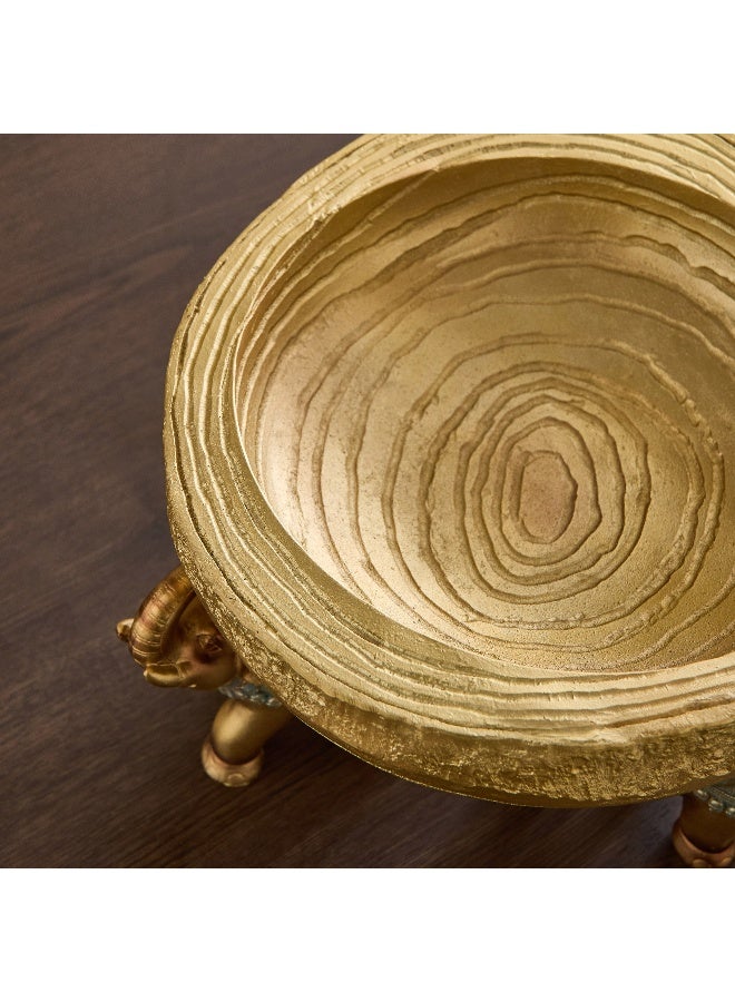 Home Box Sym Polyresin Elephant Decorative Platter - 29.5x26x16 cm - Image 3