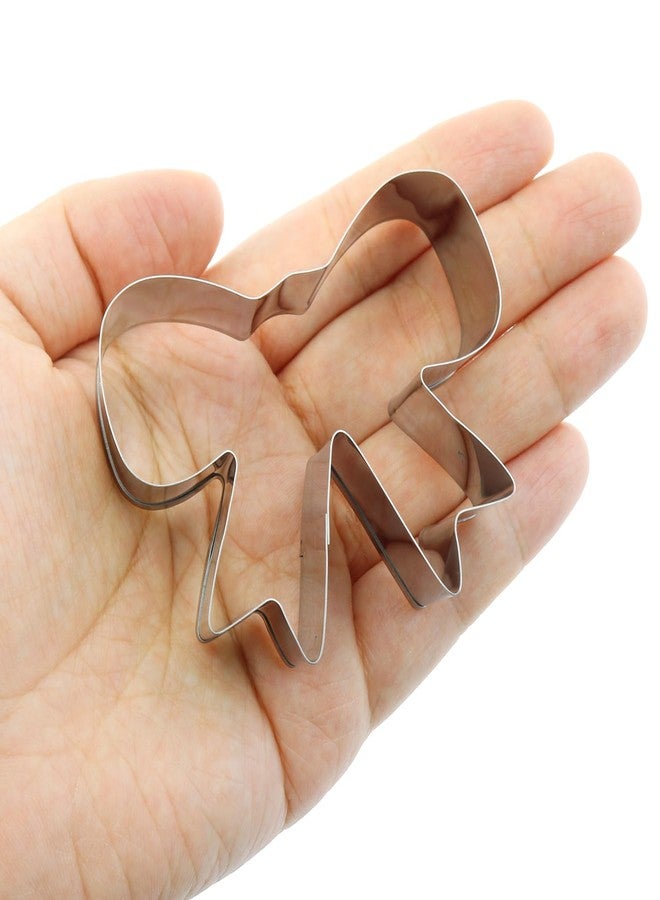 LUORNG 2pcs Stainless Steel Bow Cookie Cutters Cute Cartoon Cookie Moldlings Adorable Bow Shaped Cookie Cutters - Image 4