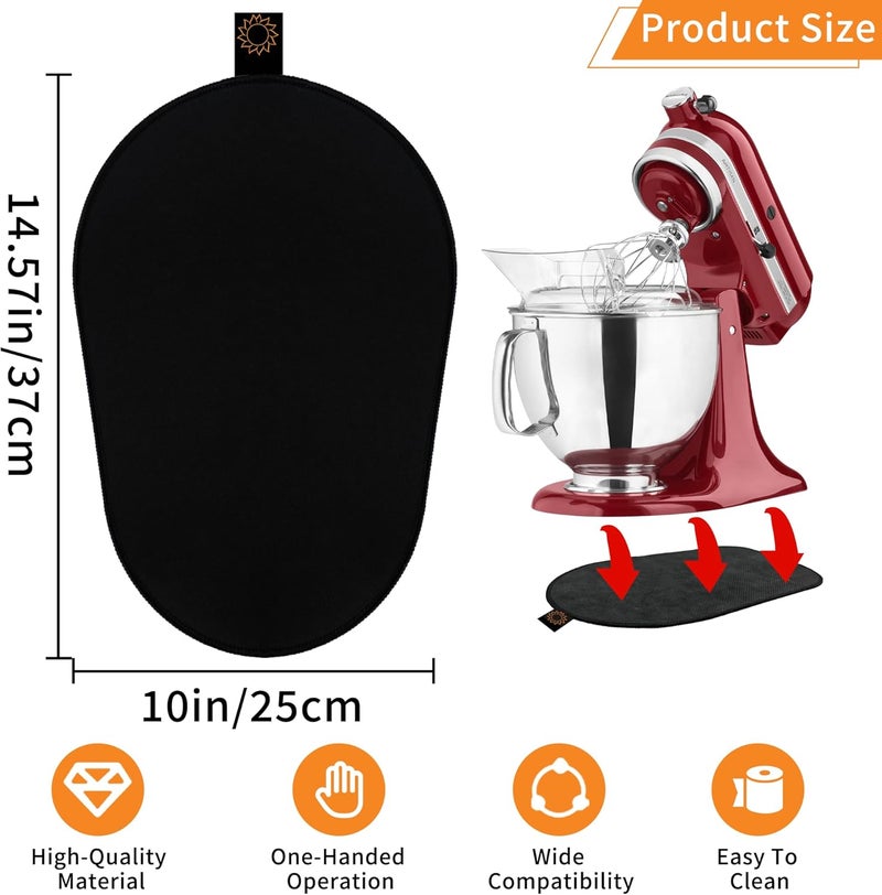 KIDOT Sliding Mat for Kitchenaid Mixer, Mover Slider Mat Pad for 5-8 Qt Bowl-Lift Stand Mixer, Kitchen Appliance Slider Mat Compatible with Professional 600 Stand Mixer, Kitchen Aid Mixer Accessories - Image 3