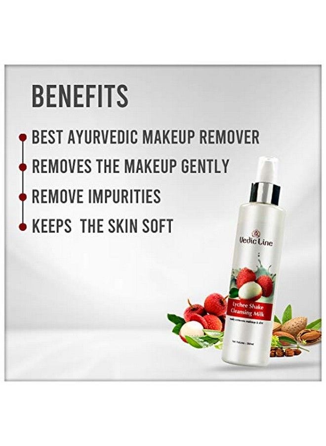 Vedicline - Lychee Shake Cleansing Milk Reduces Dust Dirt & Makeup With Goodness Of Lychee Extracts For Deeply Cleansed Face100Ml - Image 1