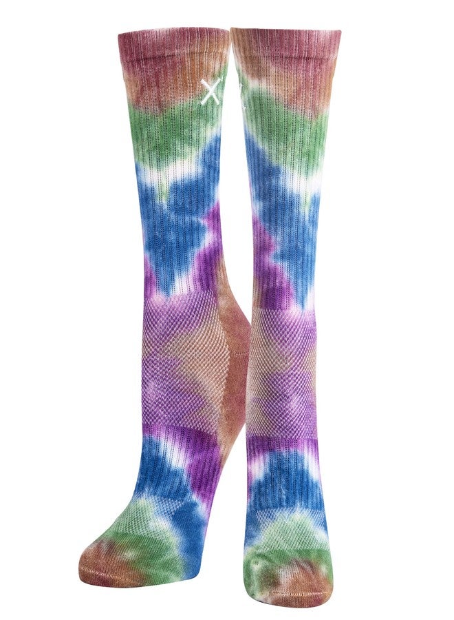 Odd Sox جوارب أود سوكس - باسيكس للجنسين - جوارب هيبي مصبوغة بربطة عنق - متوسطة - جوارب قطنية ناعمة مضلعة، مريحة، هدية عصرية للمراهقين ورمز للأناقة للنساء والفتيات - Image 2