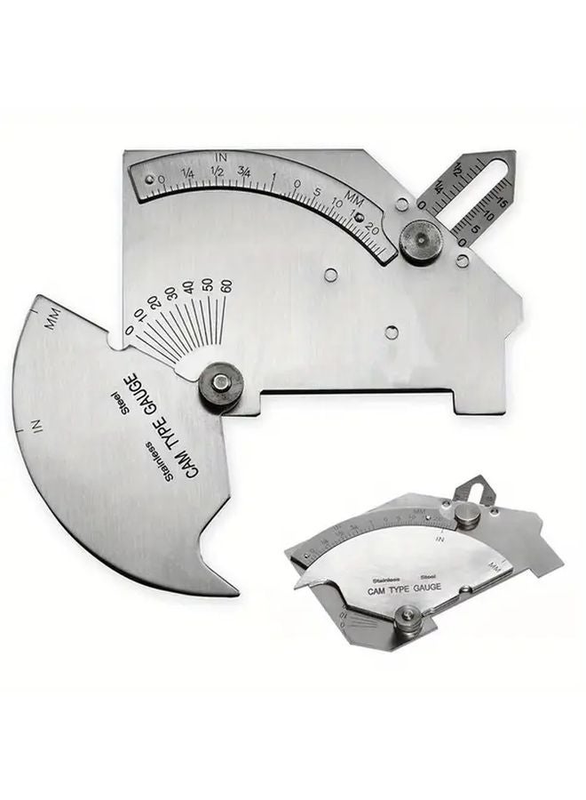 MG 8 Bridge Cam Welding Gauge Stainless Steel Slivery Precision Caliper 0 1mm Accuracy - Image 2