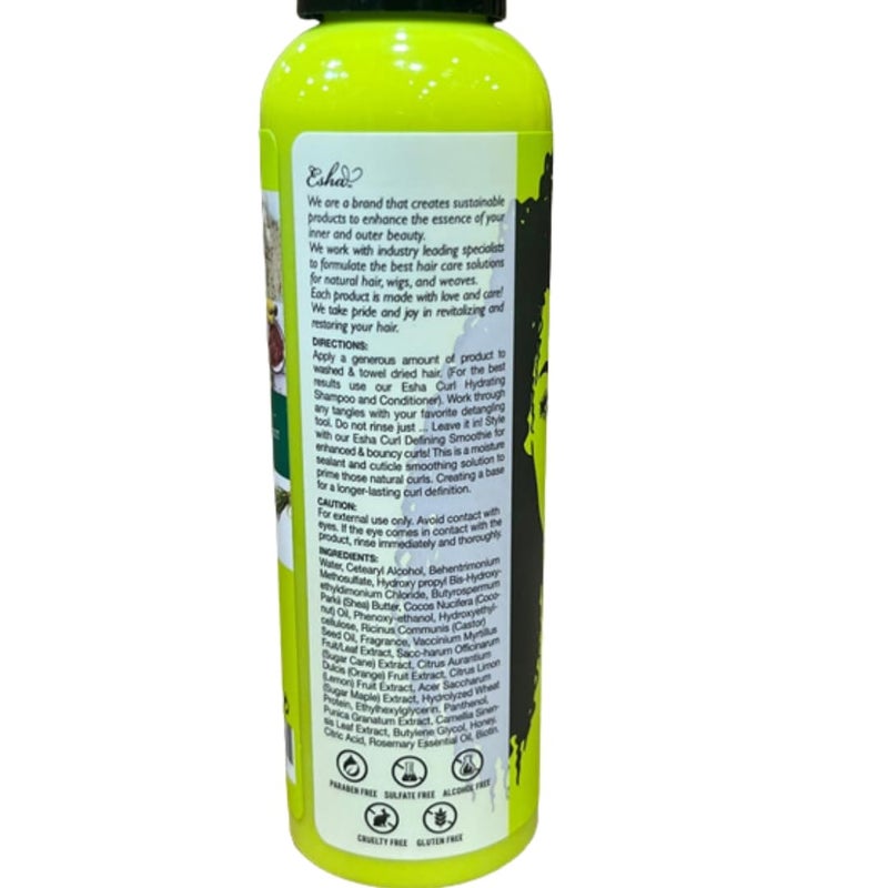 Esha Girl Natural â€“ Leave-In Conditioner - Moisturize Dry Hair - Enhance, Nourish, Hydrate Curls - Biotin Infused - Coconut Frizz Hair Care (4 oz.) - Image 2