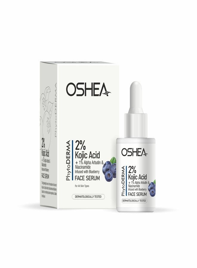 Oshea PhytoDERMA Face Serum for Men & Women 30 ml | 2% Kojic Acid with 1% Alpha Arbutin & Niacinamide | Reduces Dark Spots & Fine Lines | Infused with Blueberry Extract - Image 5