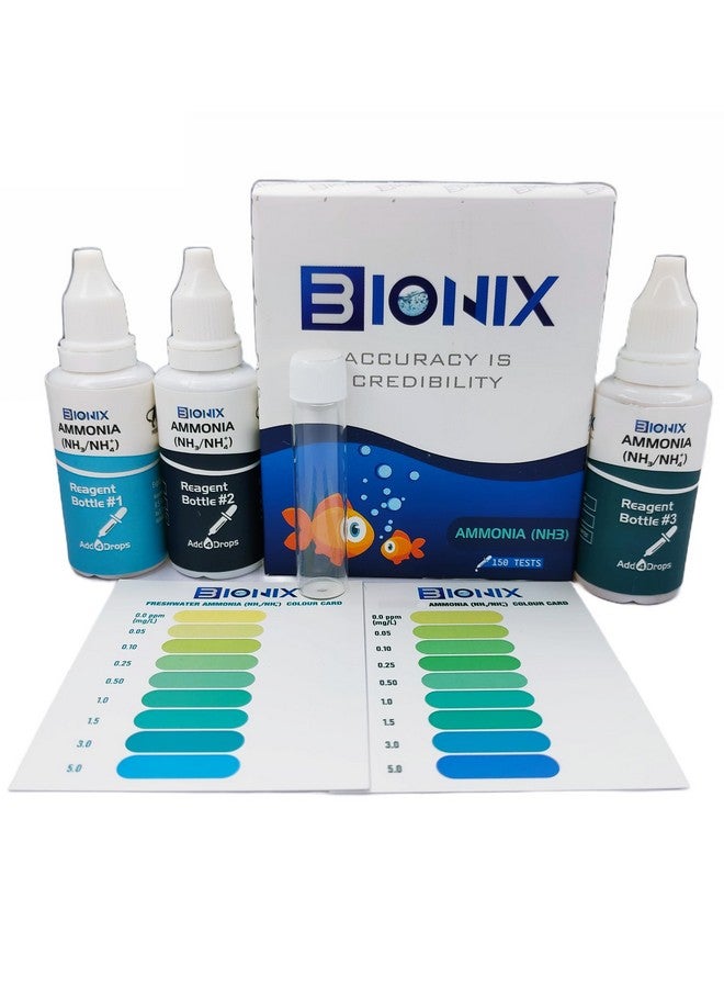 Bionix BIONIX Ammonia Test Kit for Freshwater(150 Test) - Image 1