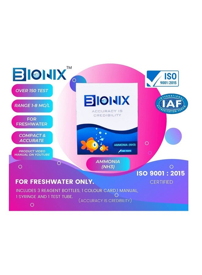 Bionix BIONIX Ammonia Test Kit for Freshwater(150 Test) - Image 3
