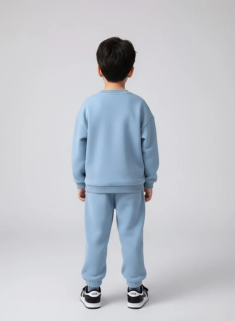 بيبي كلو طقم سويت شيرت وبنطلون رياضي للأولاد شتوي