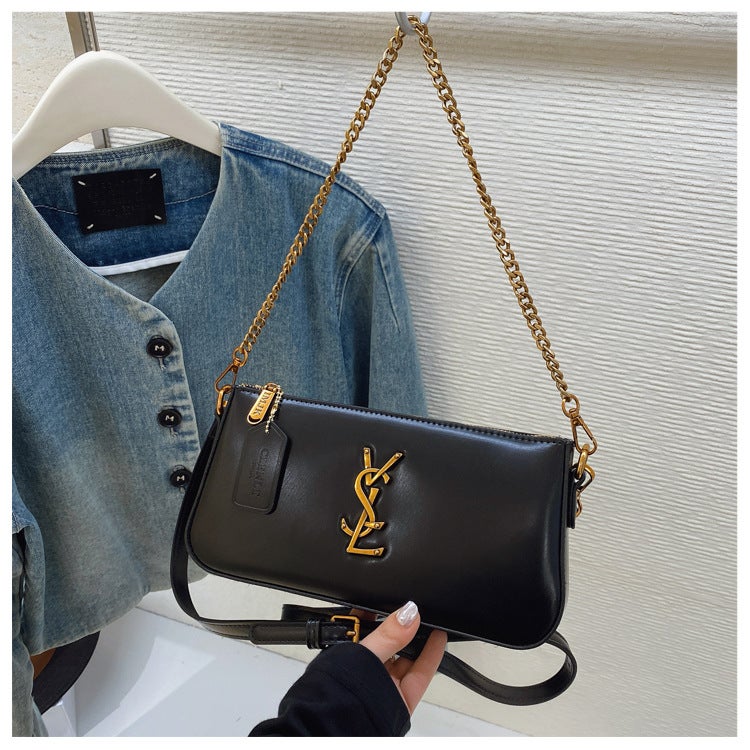Saint Laurent YSL LE 5 À 7 in Smooth Leather women's bag Camera bag Handle Shoulder Bags Black - Image 2