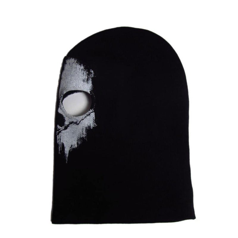 SzBlaZe Unisex Ghost Print Stocking Balaclava Mask Good for War Game Halloween Cosplay (Print 2) - Image 2