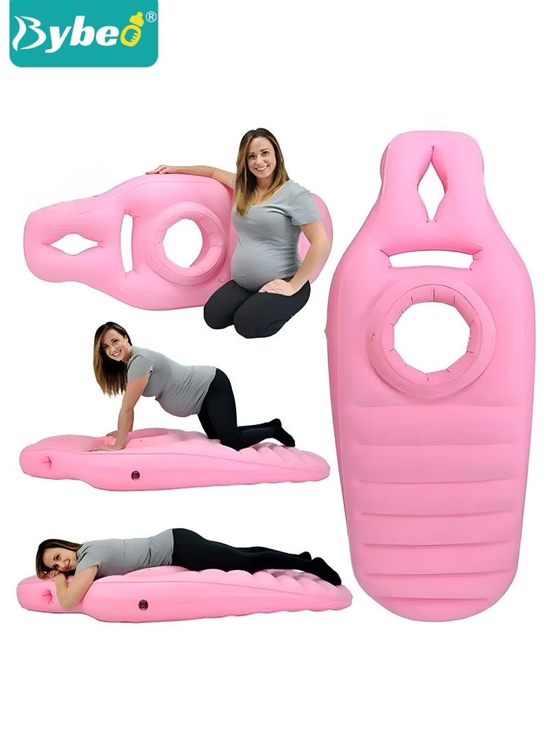 Bybeo Inflatable Pregnancy Pillow, Maternity Pillow, Pregnancy Pool Float, Full Body Maternity Airbed with Hole for Tummy Sleeping Comfort  - Image 1