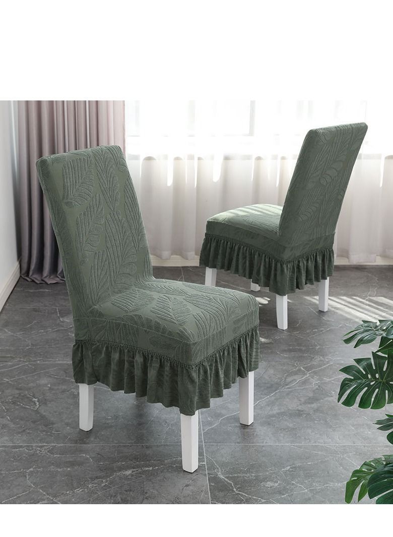 Bluejw Jacquard Skirt Elastic Chair Cover Set  - Image 1