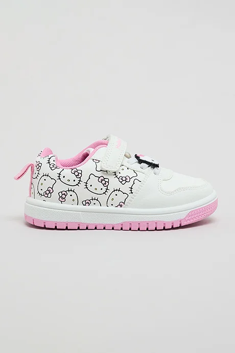 R&B Hello Kitty Printed Velcro Sneakers