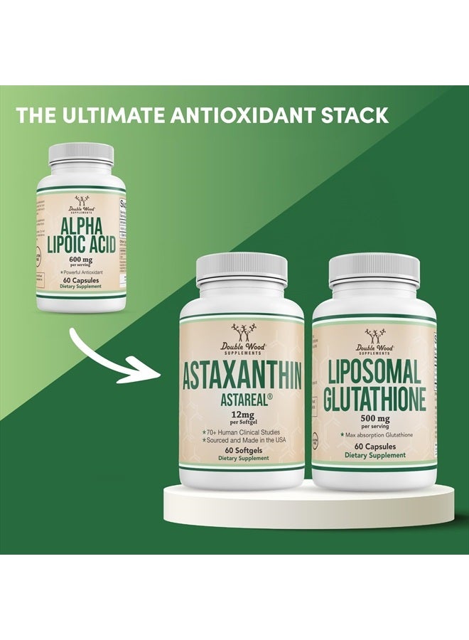 Double Wood Supplements حمض ألفا ليبويك 600 ملغ لكل حصة، 60 كبسولة (مختبر من طرف ثالث، خالي من الكائنات المعدلة وراثيًا، خالي من الغلوتين، آمن للنباتيين) مضاد أكسدة قوي لصحة الأعصاب وصحة القلب والأوعية الدموية (مكمل ALA) من دابل وود - Image 4