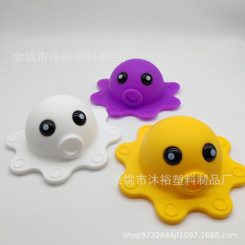 Cross-Commodity Bathtub Overflow Drain Cover Bath Tub Overflow Drain Cover Five-Color Octopus - Image 2