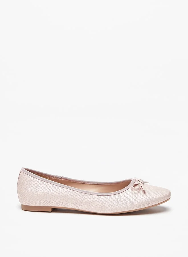 سيليست Women's Bow Detail Slip-On Ballerina Shoes