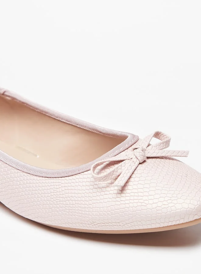 سيليست Women's Bow Detail Slip-On Ballerina Shoes