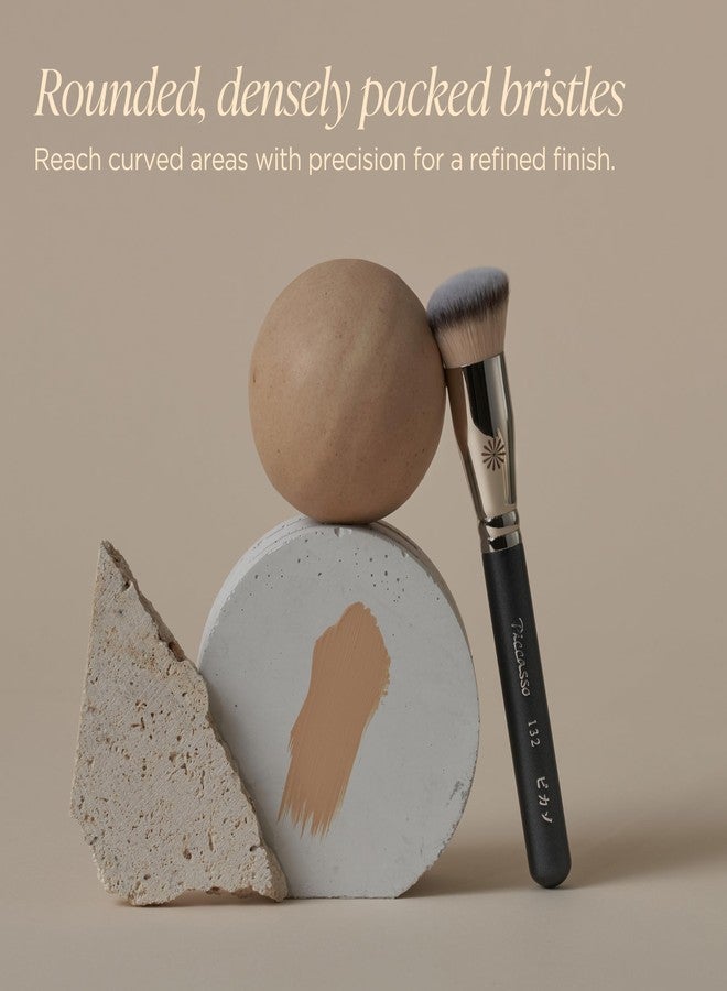 Piccasso Brush Korean Foundation Spatula - Professional Stainless Steel Makeup Tool for Thin, Seamless Foundation & Cream Blending (Rounded) - Image 3
