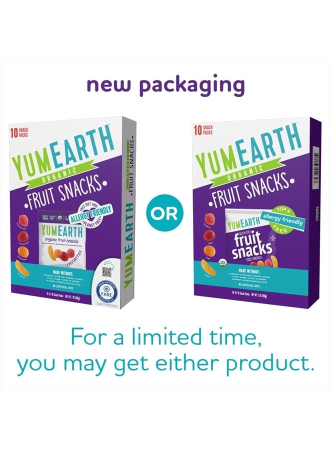 YumEarth Organic Fruit Snacks Box, 0.7 Ounce (Pack of 10) - Image 2
