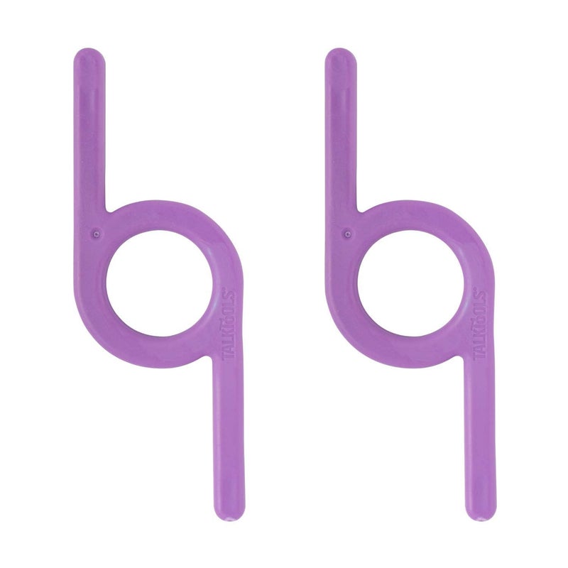 TalkTools Chewy Oral Motor Sensory Tool for Kids and Toddlers Therapy Tools to Improve Chewing and Biting Purple Smooth 2 Count Pack of 1