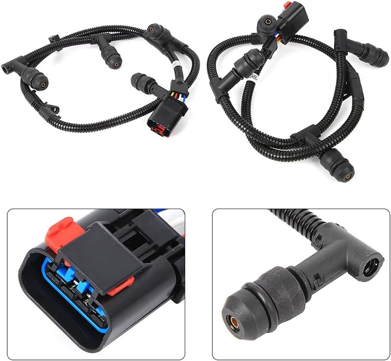 Qiilu Premium Glow Plug Connector Wire Harness Kit 6.0L Engine Glow Plug Harness Kit 4C2Z-12A690-AB Fits for 04-10 Compatible with 2004-2010 6.0L - Image 2