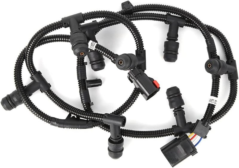 Qiilu Premium Glow Plug Connector Wire Harness Kit 6.0L Engine Glow Plug Harness Kit 4C2Z-12A690-AB Fits for 04-10 Compatible with 2004-2010 6.0L - Image 4