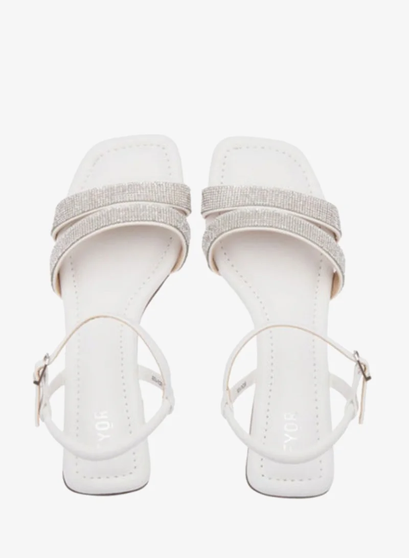 FYOR Sparkling Block Heel BDV 105