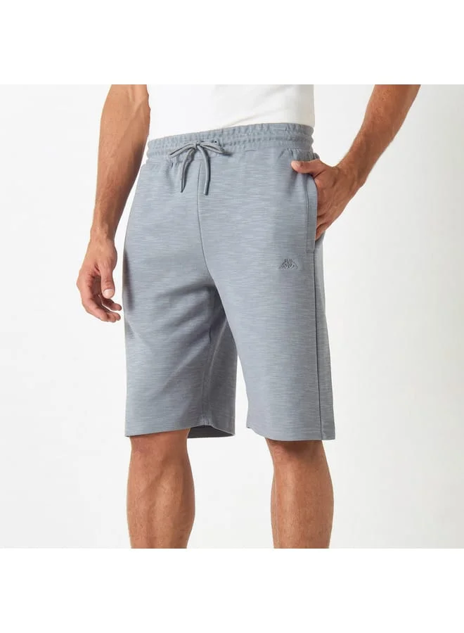 Kappa Kappa Logo Embroidered Shorts with Drawstring Closure and Pockets