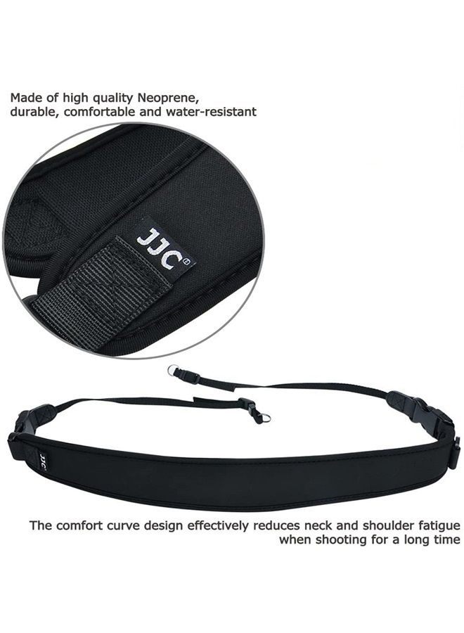 JJC DSLR Camera Neck Strap with Quick Release for Canon EOS 5D Mark IV 5DM3 7DM2 6DM2 90D 80D 77D 70D Rebel T8i T7 T7i T6i 4000D SL3 SL2 Nikon D850 D810 D780 D500 D7500 D7200 D5600 D5500 D3500 D3400