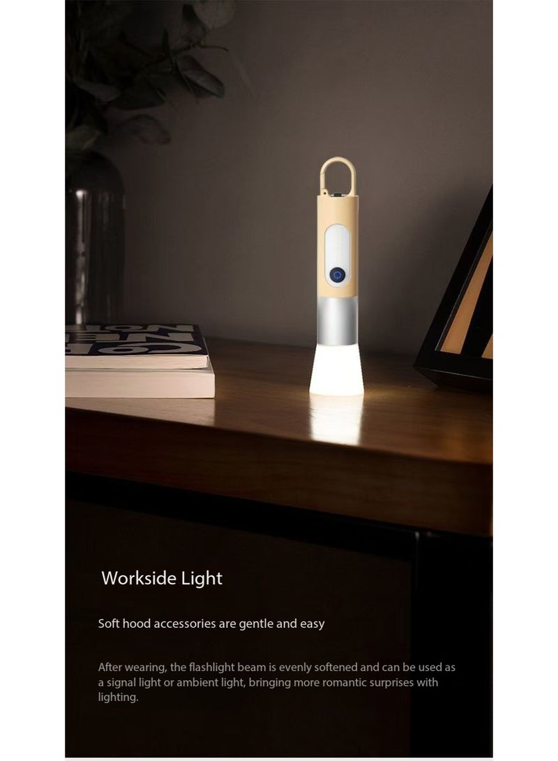 New High-Intensity Flashlight, Multifunctional Outdoor Long-Range Illumination Flashlight, White Laser Work Side Light (White) - Image 4