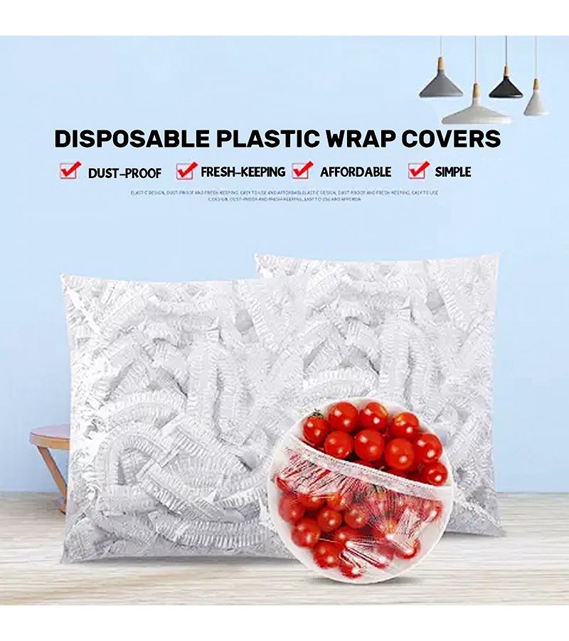 540Pcs White Dome Lids for Fruit Vegetable Food Covers Disposable Plastic Universal Kitchen Accessory - Image 3