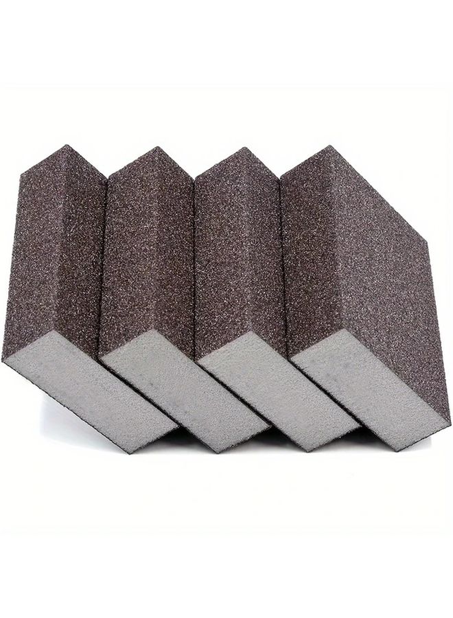 4Pcs Sanding Block Set Wet Dry Dual Use Reusable Washable For Woodworking Furniture Metal Primer - Image 4