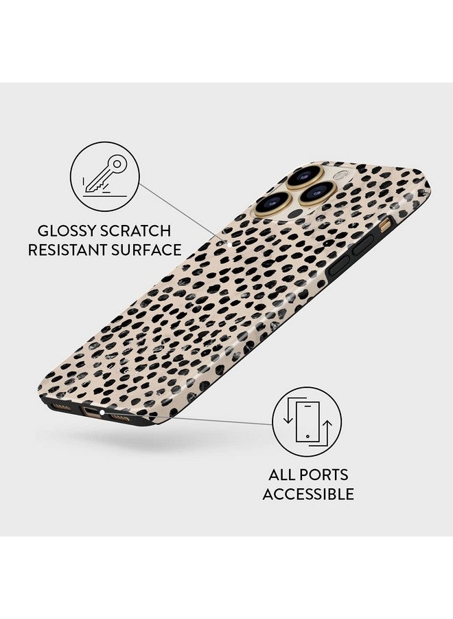 BURGA BURGA Phone Case for iPhone 14 Pro - Cute, Trendy, Aesthetic, Pattern Phone Cover, Hard Shell Protection - fits Apple iPhone 14 Pro Case for Women and Men, Polka Dots  - Image 4