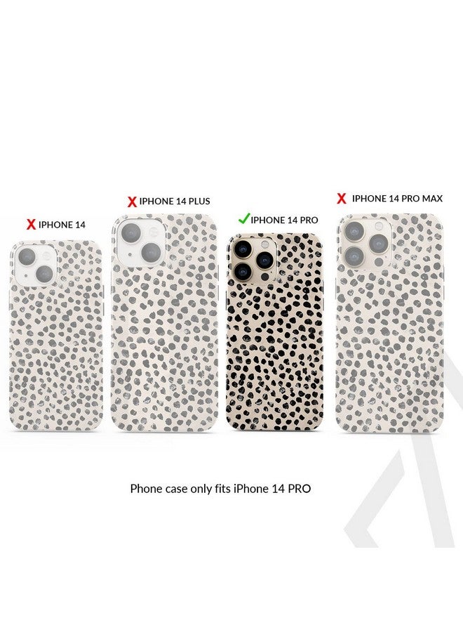 BURGA BURGA Phone Case for iPhone 14 Pro - Cute, Trendy, Aesthetic, Pattern Phone Cover, Hard Shell Protection - fits Apple iPhone 14 Pro Case for Women and Men, Polka Dots  - Image 2