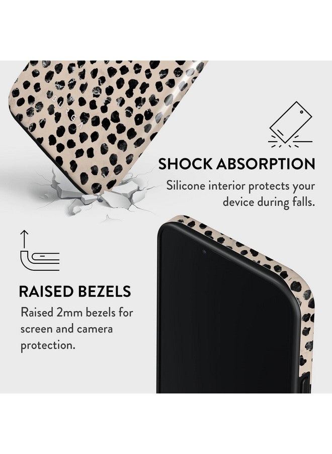 BURGA BURGA Phone Case for iPhone 14 Pro - Cute, Trendy, Aesthetic, Pattern Phone Cover, Hard Shell Protection - fits Apple iPhone 14 Pro Case for Women and Men, Polka Dots  - Image 5