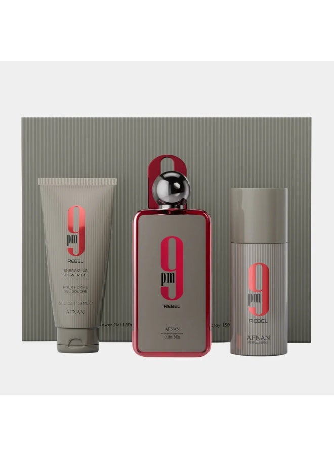 Afnan GIFT SET 9 PM REBEL - Image 1
