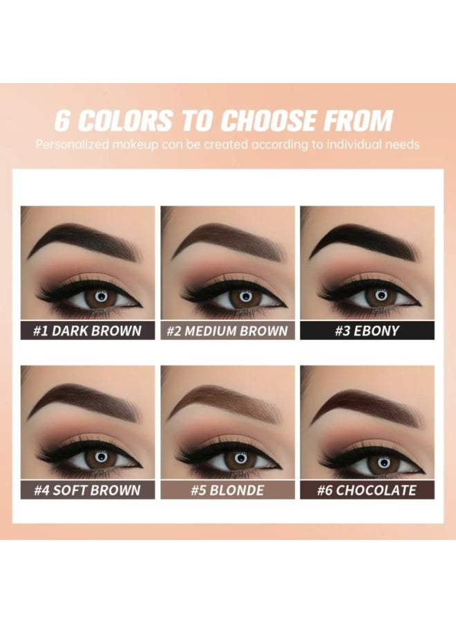 lakerain Brow Pomade Natural Long Lasting Sweat Proof Waterproof Eyebrow Makeup Gels Smooth Fast Drying Eyebrow Color Cream Eyebrow Pomade Brow Coloring Gel Dark Brown 01 - Image 4